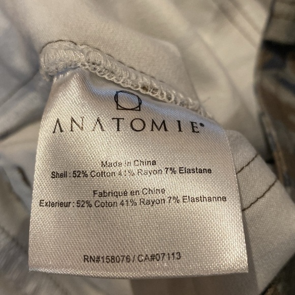 Anatomie Karo Travel Cargo Pants Slim Fit Camo Stretch Travel Commute Size XS - Picture 6 of 9